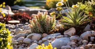 Comment créer une rocaille sans entretien pour un jardin esthétique toute l'année ?