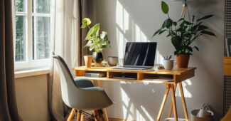 Aménager un petit espace bureau dans le salon : astuces pratiques