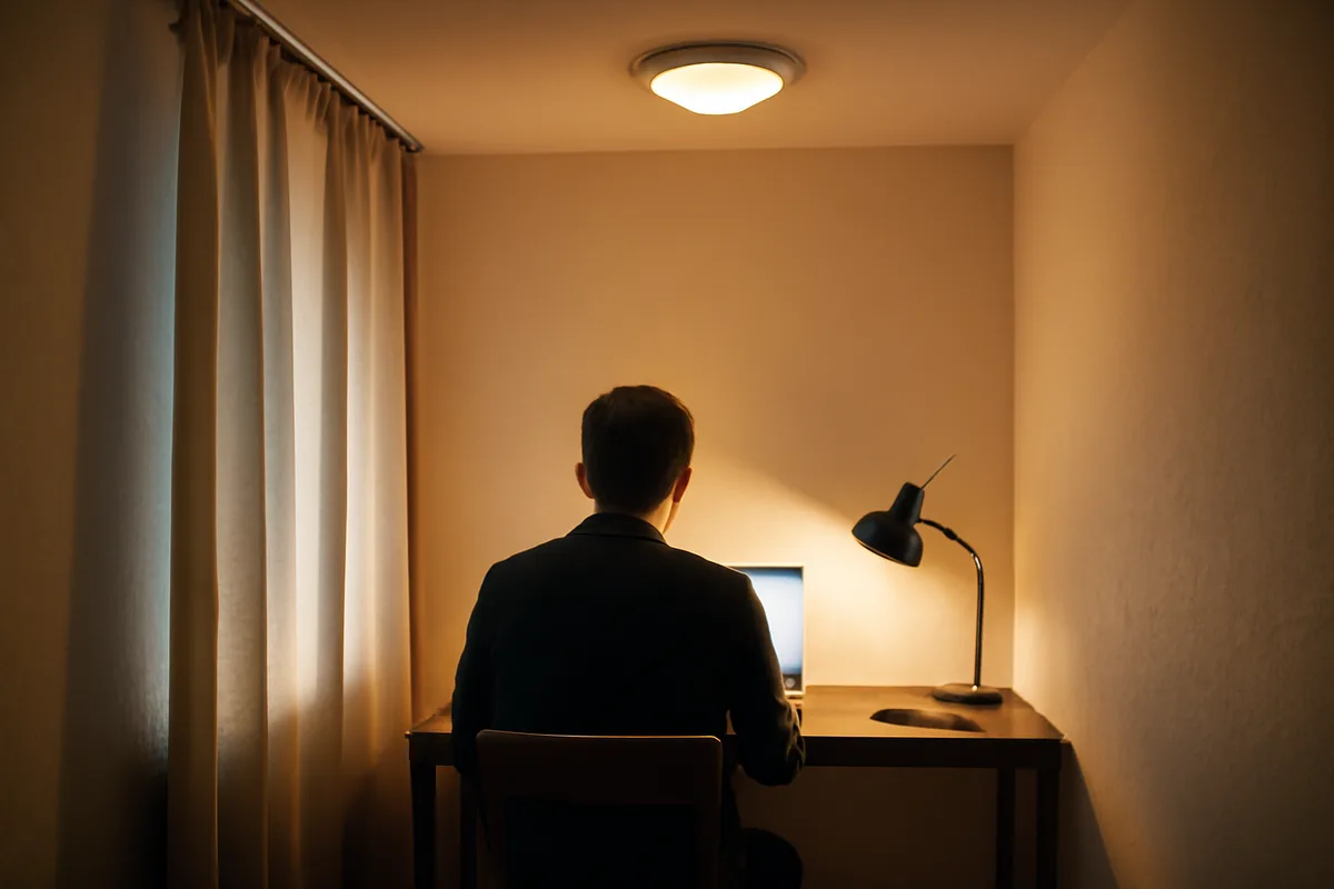 Coin bureau et éclairage — Avec le développement du télétravail, même les petits logements gagnent à proposer un espace de travail discret. Une console étroite accompagnée d’une lampe de bureau suffit souvent. Soignez l’éclairage avec plusieurs sources (plafonnier, lampe d’appoint) pour