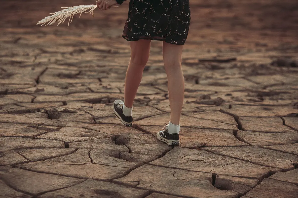 Personne en promenade dans un cadre naturel, cherchant l'inspiration