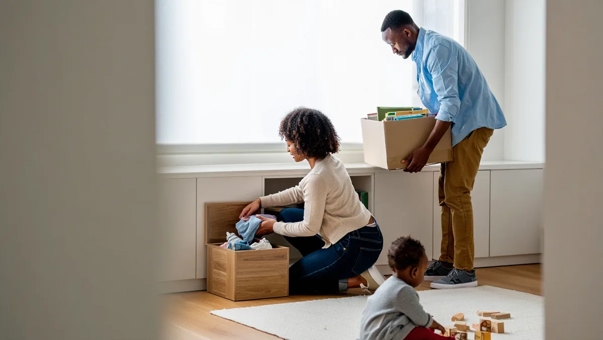 Aménagement fonctionnel pour une maison familiale — Concevoir pour une jeune famille implique d’anticiper les besoins de rangement, la sécurité et la polyvalence des pièces. Les rangements intégrés, mentionnés dans ce projet, sont essentiels pour conserver l’esprit minimaliste en cachant l’usage