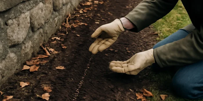 Comment semer des roses trémières en septembre à 15 cm du mur?
